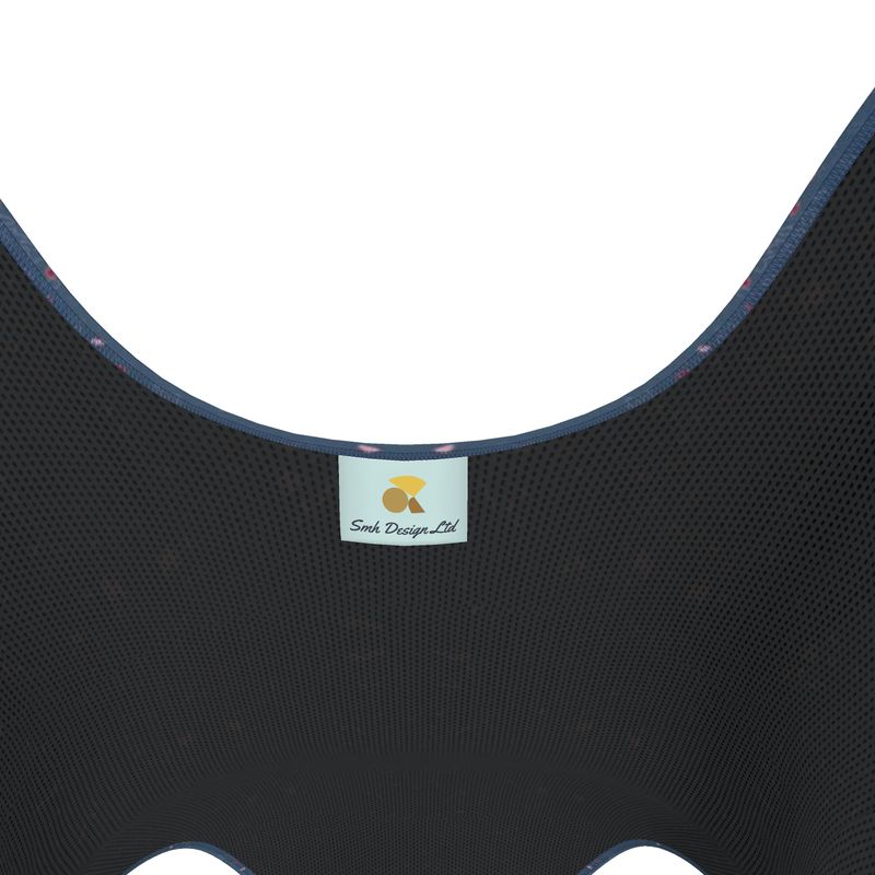 Clutter Collection - Activewear - Women - Swimsuit - Scatter Path Design - Chambray & Multi