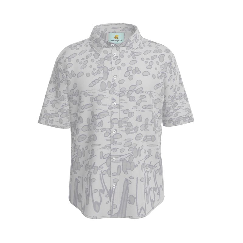 Men | Short Sleeve Shirt | Profile Explosion Design Grey | Outline Collection