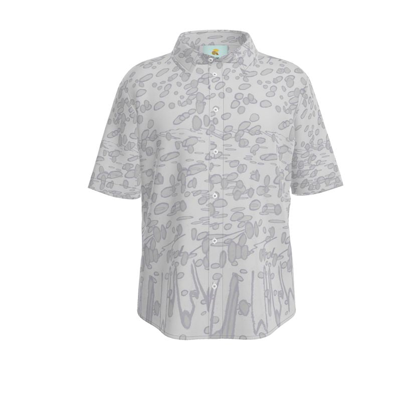 Men | Short Sleeve Shirt | Profile Explosion Design Grey | Outline Collection