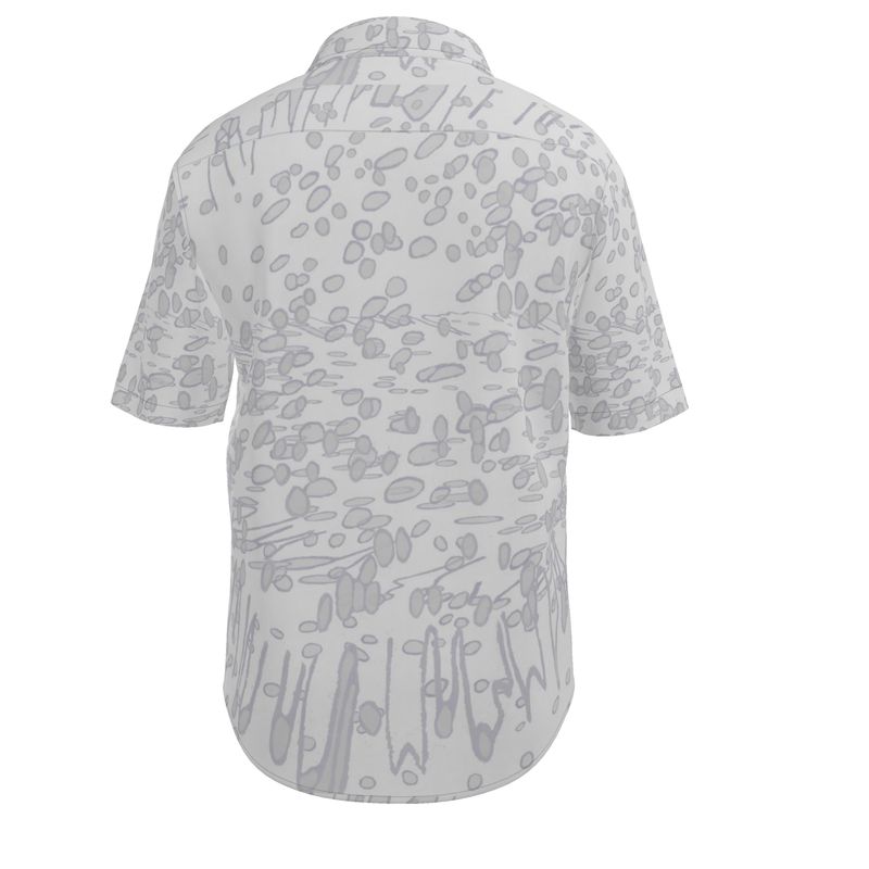 Men | Short Sleeve Shirt | Profile Explosion Design Grey | Outline Collection
