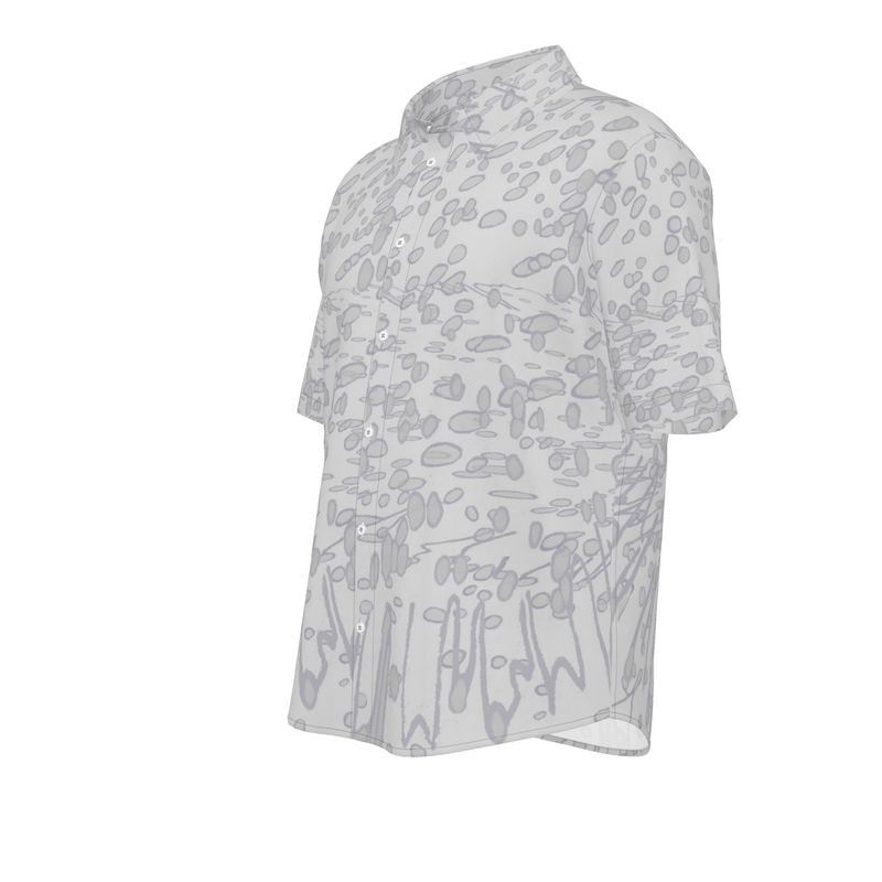Men | Short Sleeve Shirt | Profile Explosion Design Grey | Outline Collection