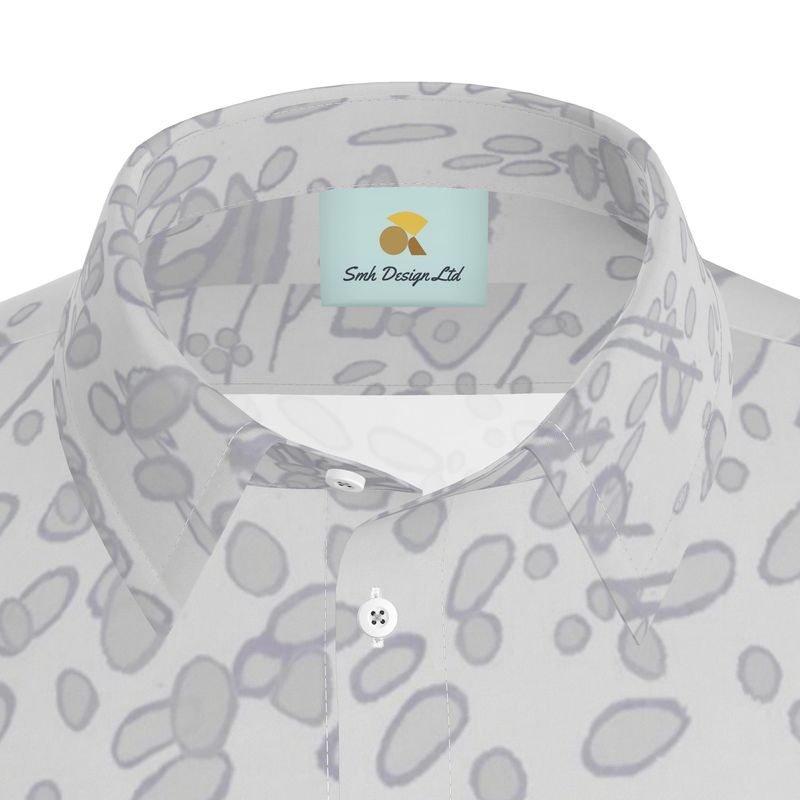 Men | Short Sleeve Shirt | Profile Explosion Design Grey | Outline Collection