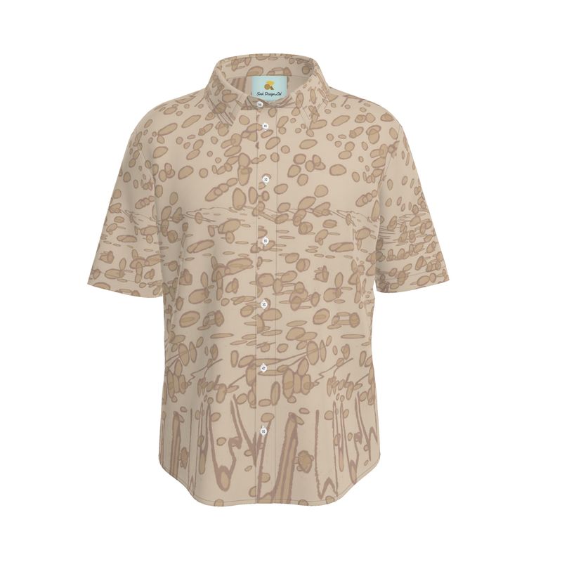 Outline Collection Spring/Summer 2024 - Menswear - Short Sleeve Shirt in Rodeo Dust with Profile Explosion Design