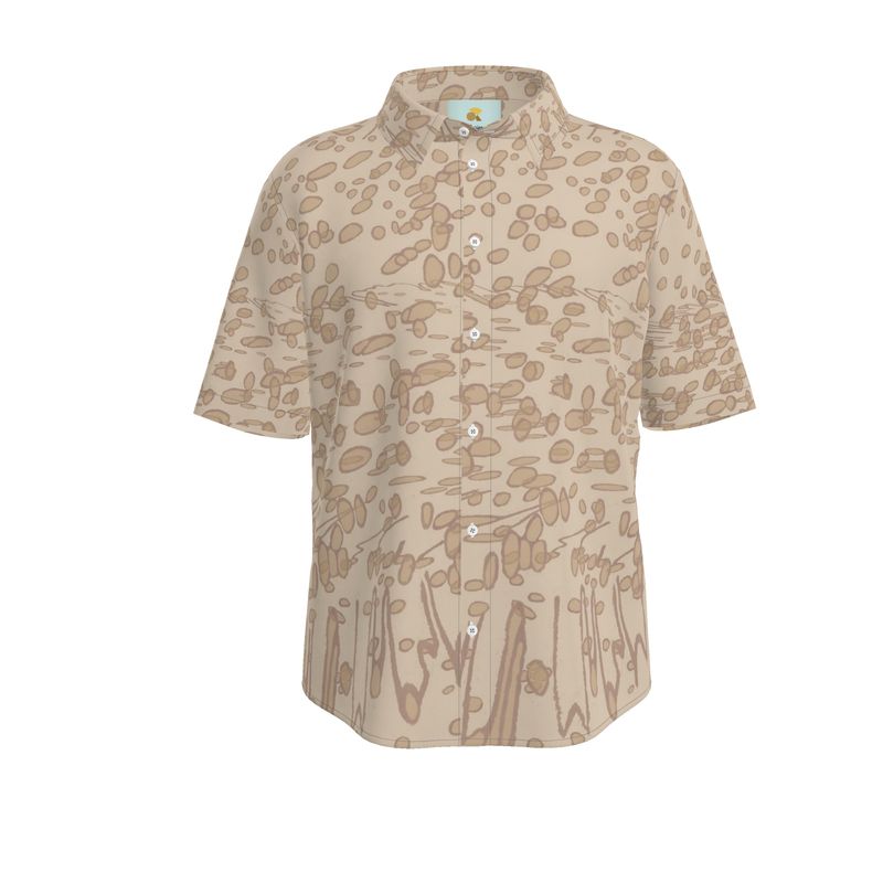 Outline Collection Spring/Summer 2024 - Menswear - Short Sleeve Shirt in Rodeo Dust with Profile Explosion Design