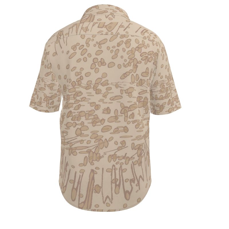 Outline Collection Spring/Summer 2024 - Menswear - Short Sleeve Shirt in Rodeo Dust with Profile Explosion Design