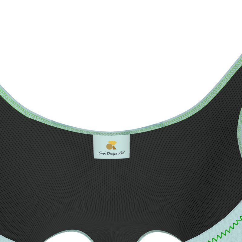 Activewear | Women | Swimsuit | Abstract Whiskers Design Shadow Green | Outline Collection