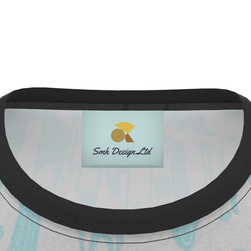 Men | T-Shirt | Profile Explosion Design Shadow Green on Grey | Outline Collection