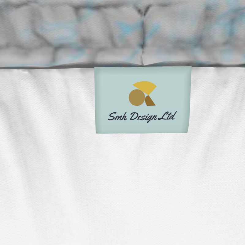 Activewear | Women | Running Shorts | Profile Explosion Design Grey & Cornflower | Outline Collection