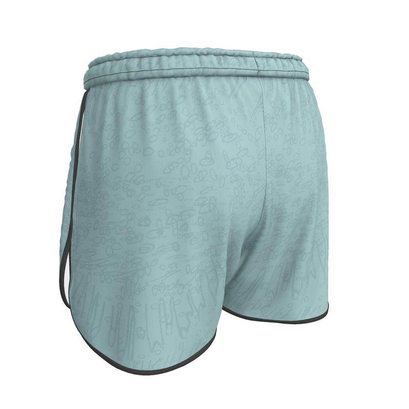 Women | Running Shorts | Profile Explosion Design Shadow Green | Outline Collection