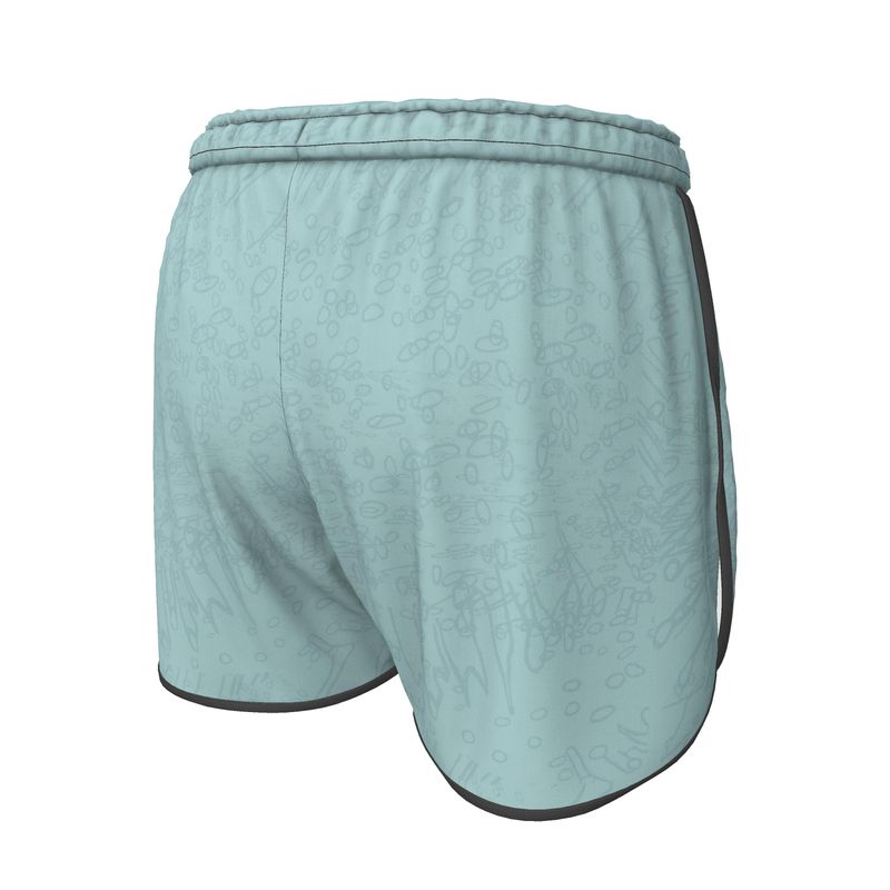 Women | Running Shorts | Profile Explosion Design Shadow Green | Outline Collection