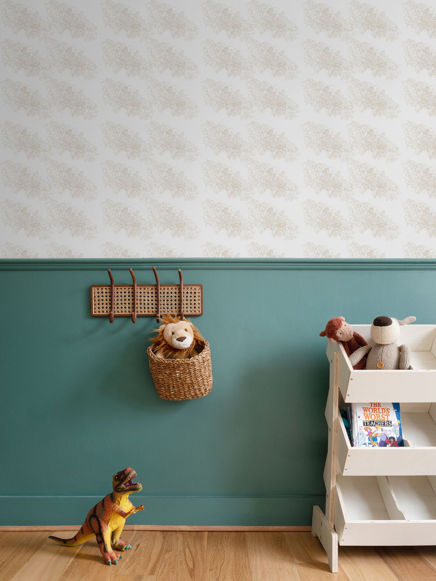 Interiors | Wallpaper | Evening Shadow Design Grey & Rodeo Dust | Outline Collection