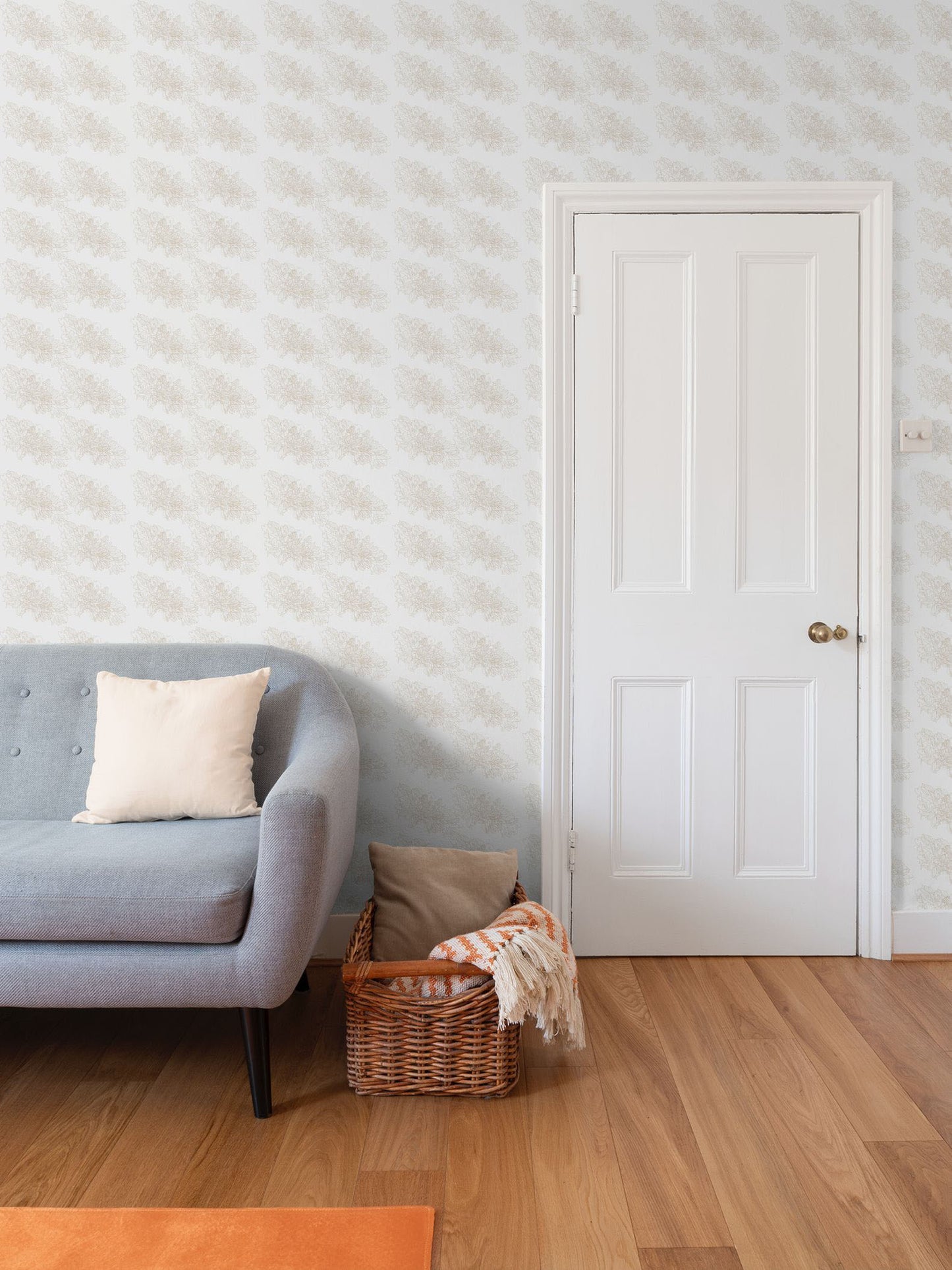 Interiors | Wallpaper | Evening Shadow Design Grey & Rodeo Dust | Outline Collection