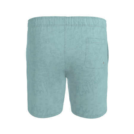 Men | Swim Shorts – Profile Explosion Design | in Shadow Green | Outline Collection