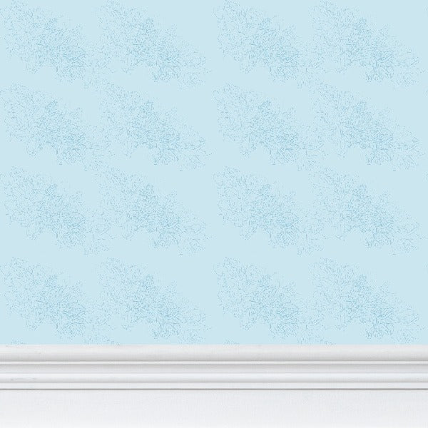 Interiors | Wallpaper | Evening Shadow Design Cornflower & Cornflower | Outline Collection