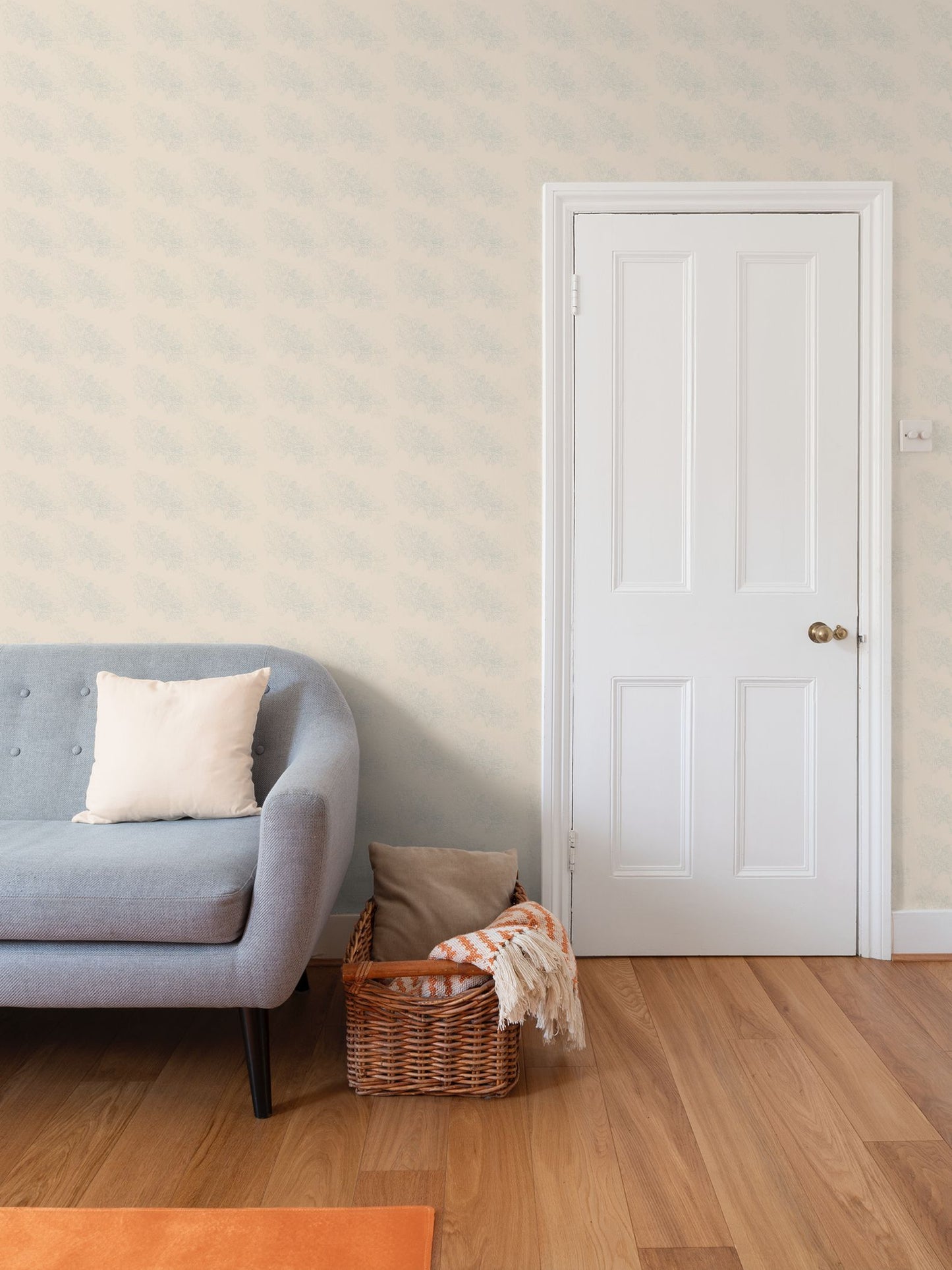 Interiors | Wallpaper | Evening Shadow Design Rodeo Dust & Cornflower | Outline Collection