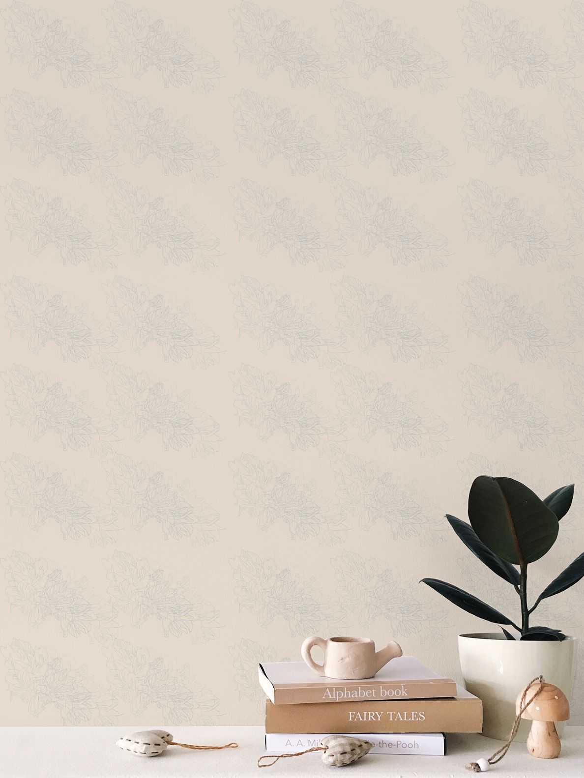 Interiors | Wallpaper | Evening Shadow Design Rodeo Dust & Cornflower | Outline Collection