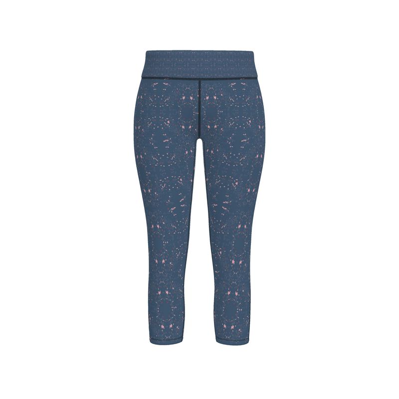 Autumn Autumn Arrival | Women | Sports Leggings | Scatter Path Design Chambray & Multi | Clutter Collection