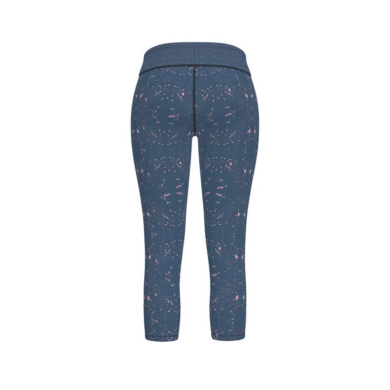 Autumn Autumn Arrival | Women | Sports Leggings | Scatter Path Design Chambray & Multi | Clutter Collection