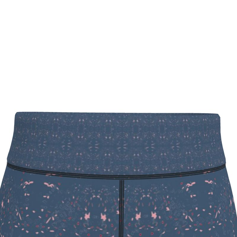 Autumn Autumn Arrival | Women | Sports Leggings | Scatter Path Design Chambray & Multi | Clutter Collection