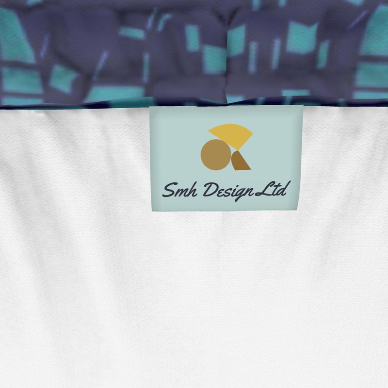 Activewear | Women | Running Shorts | City Views Design Navy & Light Teal | Views in the City Collection