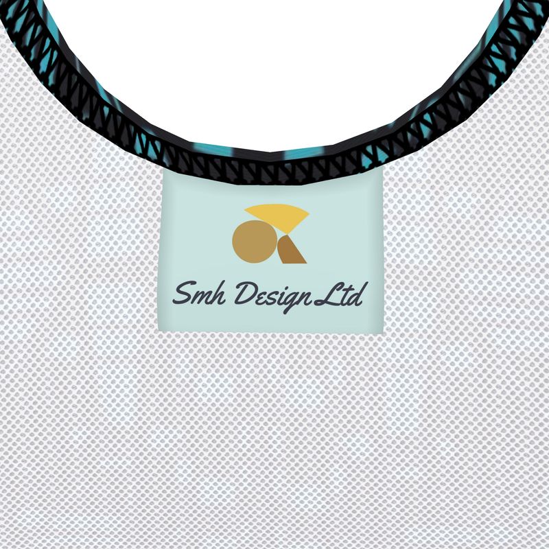 Activewear | Women | Swimsuit | City Views Design Black & Light Teal | Views in the City Collection