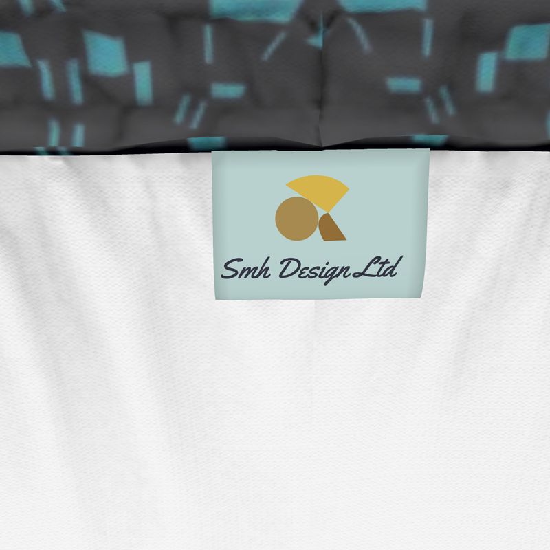 Activewear | Women | Running Shorts | City Views Design Black & Light Teal | Views in the City Collection