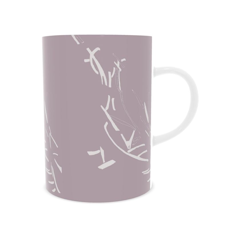Autumn Arrival | Interiors | Fine Bone China Mug | Litter Trickle Design Chatelle & White 90% | Fragmentation Collection