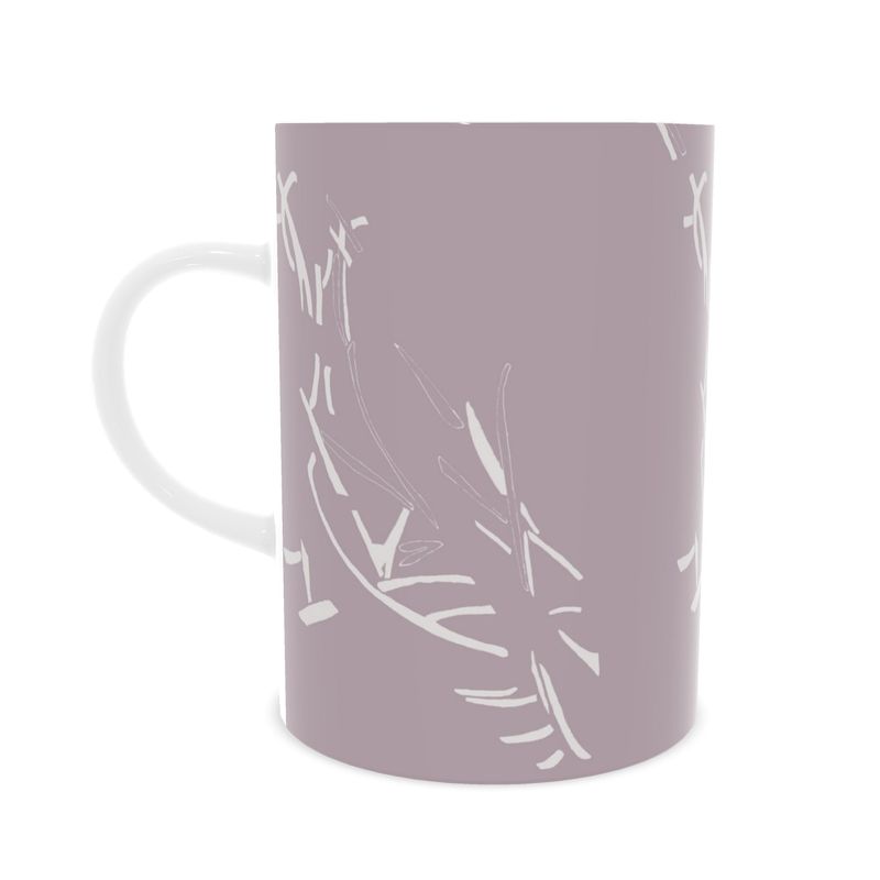 Autumn Arrival | Interiors | Fine Bone China Mug | Litter Trickle Design Chatelle & White 90% | Fragmentation Collection