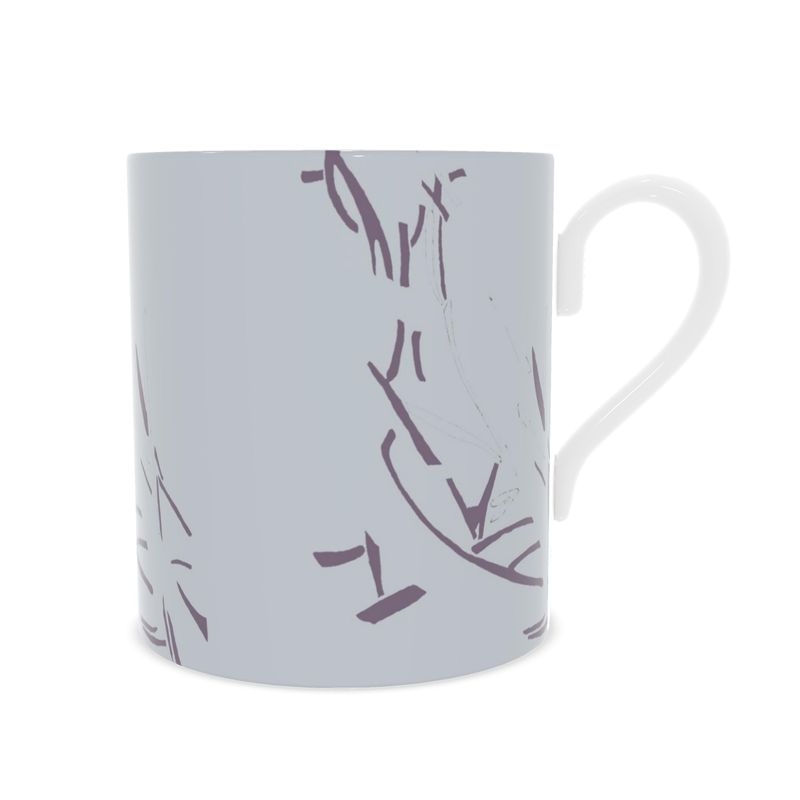 Autumn Arrival | Interiors | Fine Bone China Mug | Litter Trickle Design Athens Grey & Mamba | Fragmentation Collection