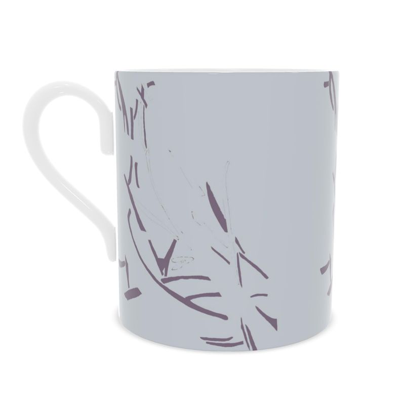 Autumn Arrival | Interiors | Fine Bone China Mug | Litter Trickle Design Athens Grey & Mamba | Fragmentation Collection