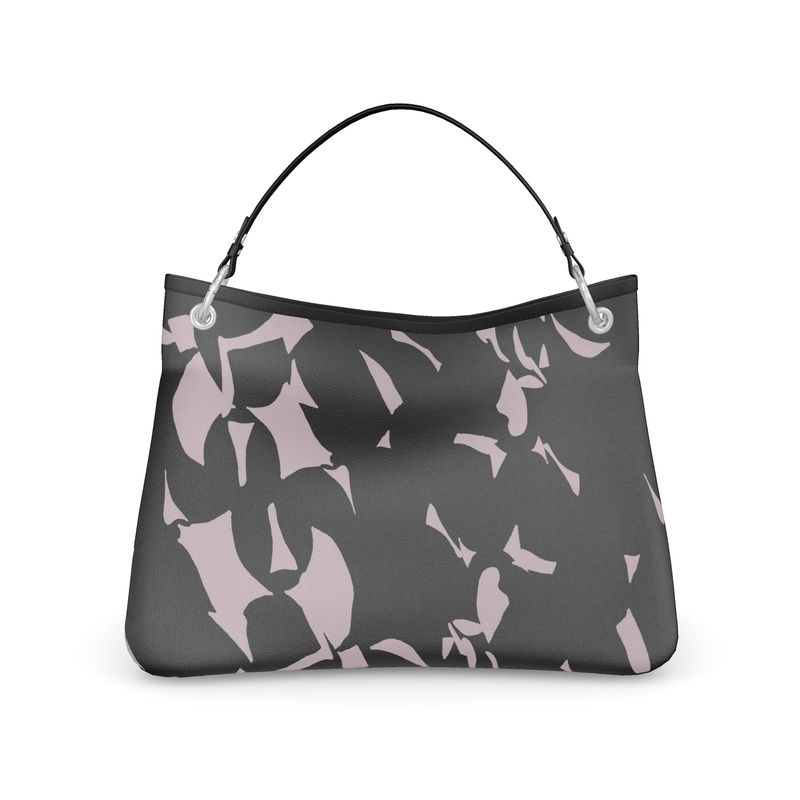 Approaching Christmas | Gifts | Women | Talbot Designer Slouch Bag | Tumbling Slivers Design Chatelle & Black | Fragmentation Collection