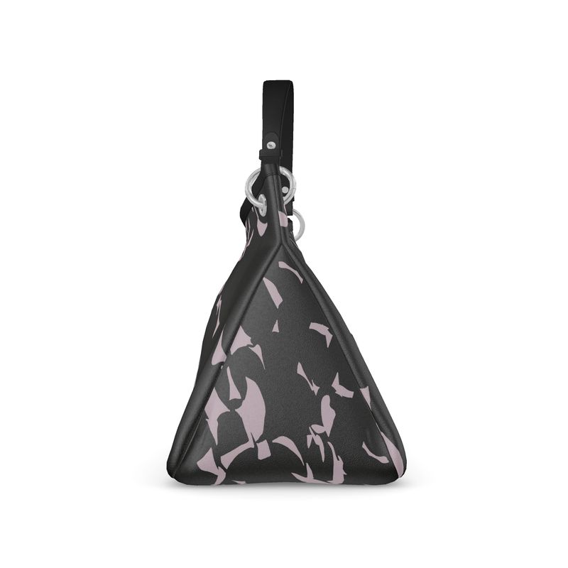 Approaching Christmas | Gifts | Women | Talbot Designer Slouch Bag | Tumbling Slivers Design Chatelle & Black | Fragmentation Collection