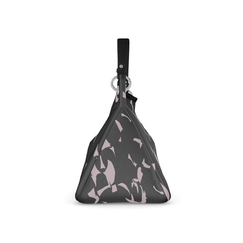 Approaching Christmas | Gifts | Women | Talbot Designer Slouch Bag | Tumbling Slivers Design Chatelle & Black | Fragmentation Collection