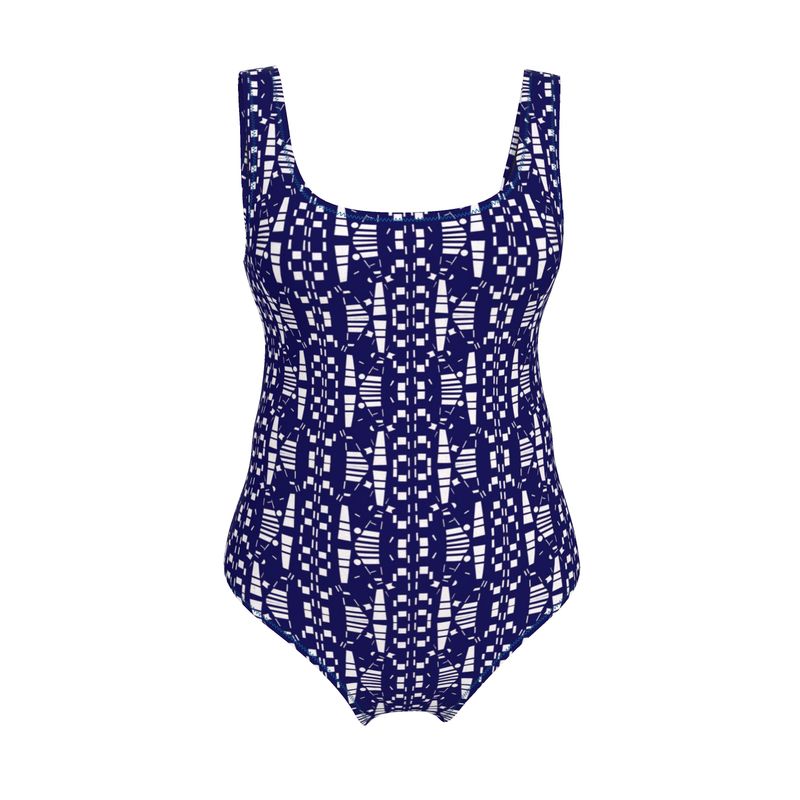 Activewear | Women | Swimsuit | City Views Design Navy & White | Views in the City Collection