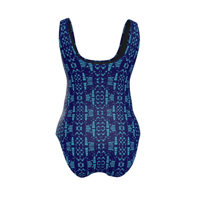 Activewear | Women | Swimsuit | City Views Design Navy & Light Teal | Views in the City Collection