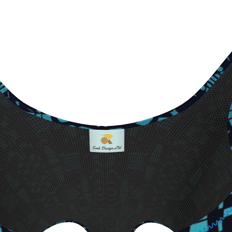 Activewear | Women | Swimsuit | City Views Design Black & Light Teal | Views in the City Collection