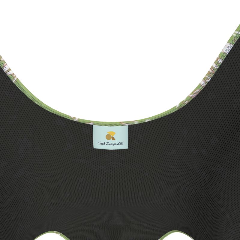 Activewear | Women | Swimsuit | Aspired Emergence Design White & Red Outline on Sushi | Breakthrough Collection