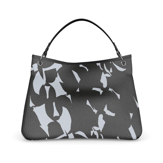 Approaching Christmas | Gifts | Women | Talbot Designer Slouch Bag | Tumbling Slivers Design Link Water & Black | Fragmentation Collection