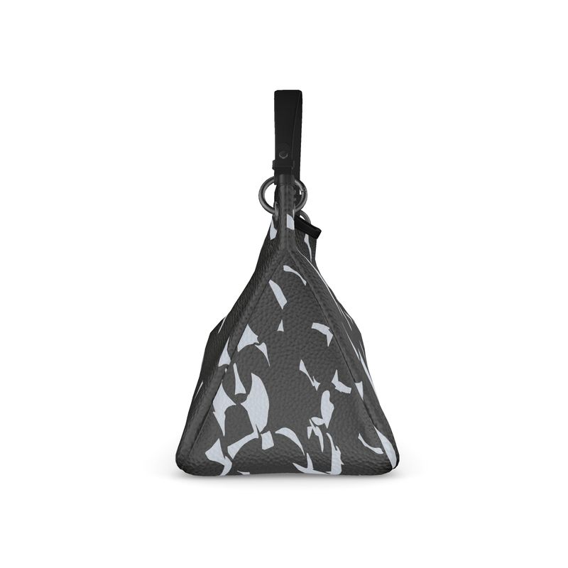 Approaching Christmas | Gifts | Women | Talbot Designer Slouch Bag | Tumbling Slivers Design Link Water & Black | Fragmentation Collection