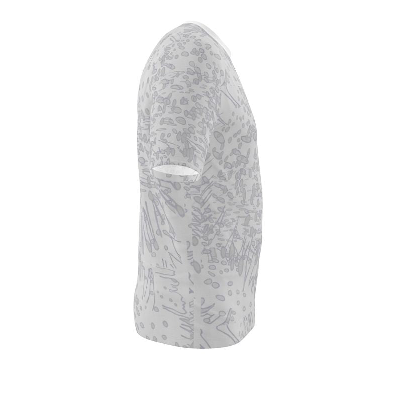 Men | T-Shirt | Profile Explosion Design Grey | Outline Collection