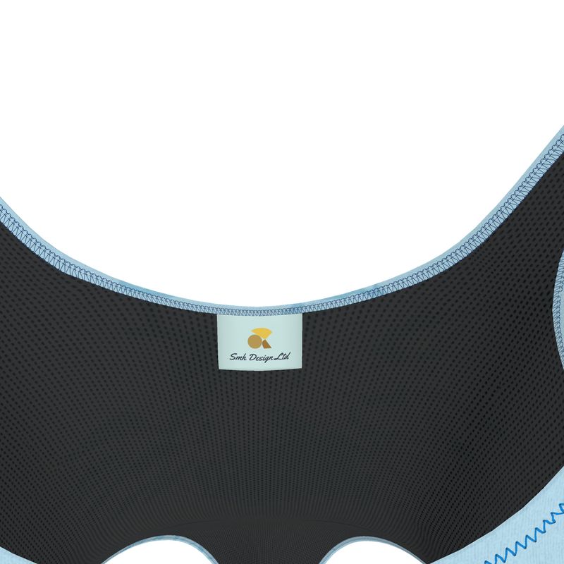 Activewear | Women | Swimsuit | Abstract Whiskers Design Cornflower | Outline Collection |