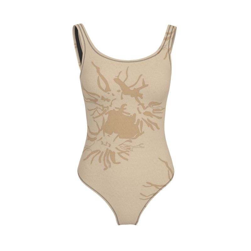 Activewear | Women | Swimsuit | Abstract Whiskers Design Rodeo Dust | Outline Collection
