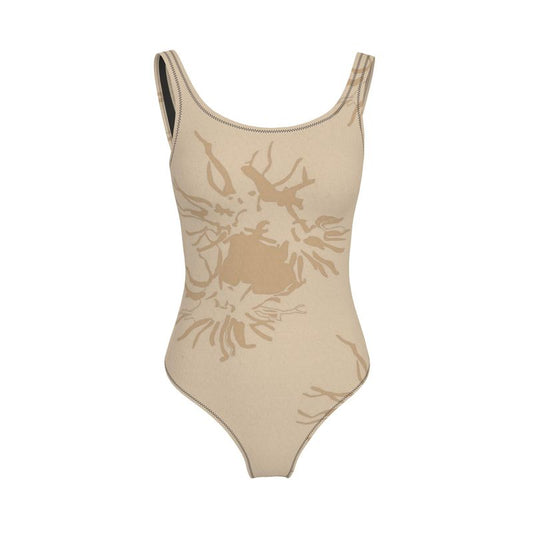 Activewear | Women | Swimsuit | Abstract Whiskers Design Rodeo Dust | Outline Collection