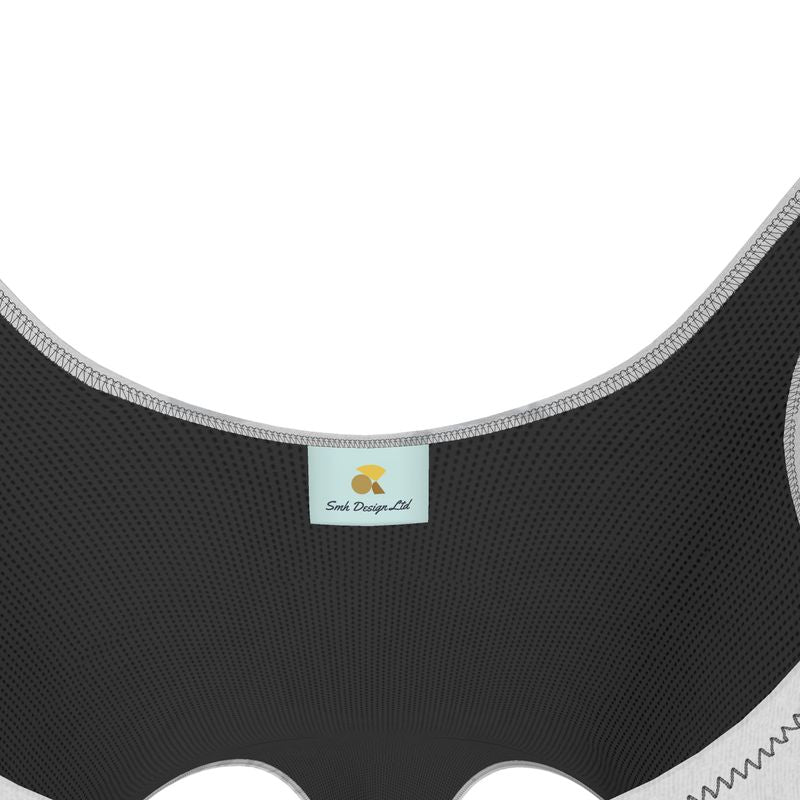Activewear | Women | Swimsuit | Abstract Whiskers Design Grey 80% | Outline Collection