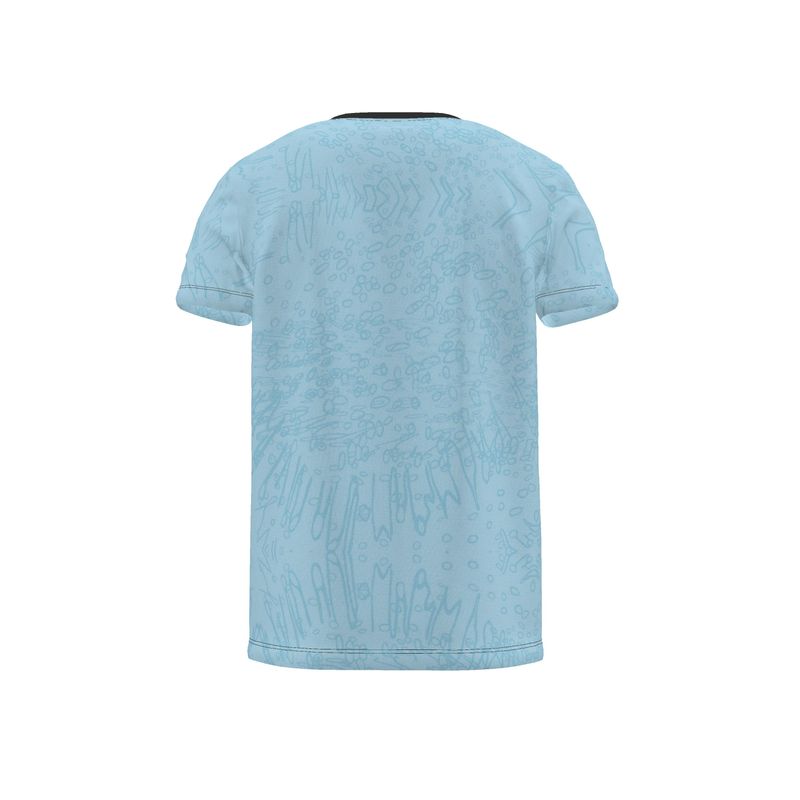 Men | T-Shirt | Profile Explosion Design Cornflower | Outline Collection | in Cornflower