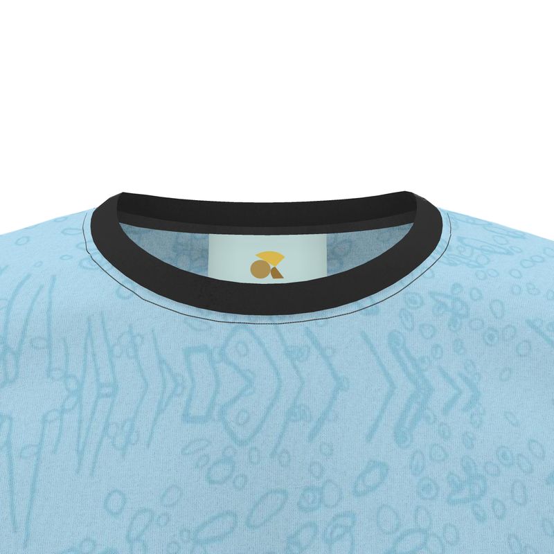 Men | T-Shirt | Profile Explosion Design Cornflower | Outline Collection | in Cornflower