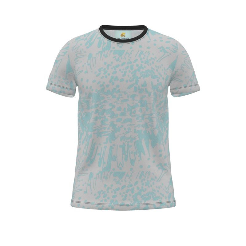 Men | T-Shirt | Profile Explosion Design Shadow Green on Grey | Outline Collection