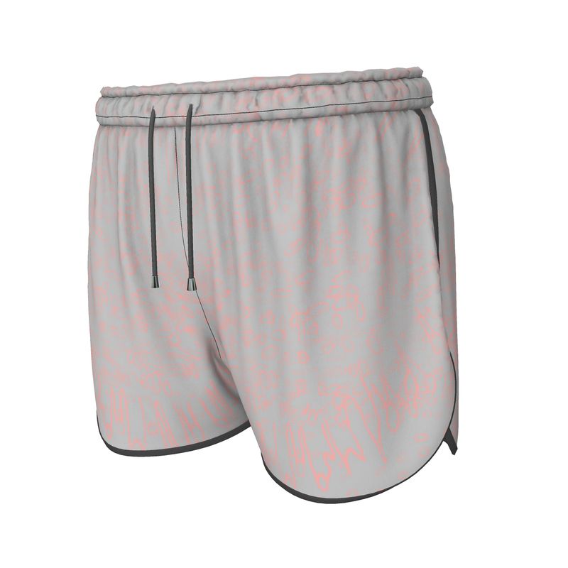 Women | Running Shorts | Profile Explosion Design Grey & Sundown | Outline Collection