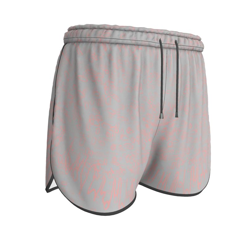 Women | Running Shorts | Profile Explosion Design Grey & Sundown | Outline Collection