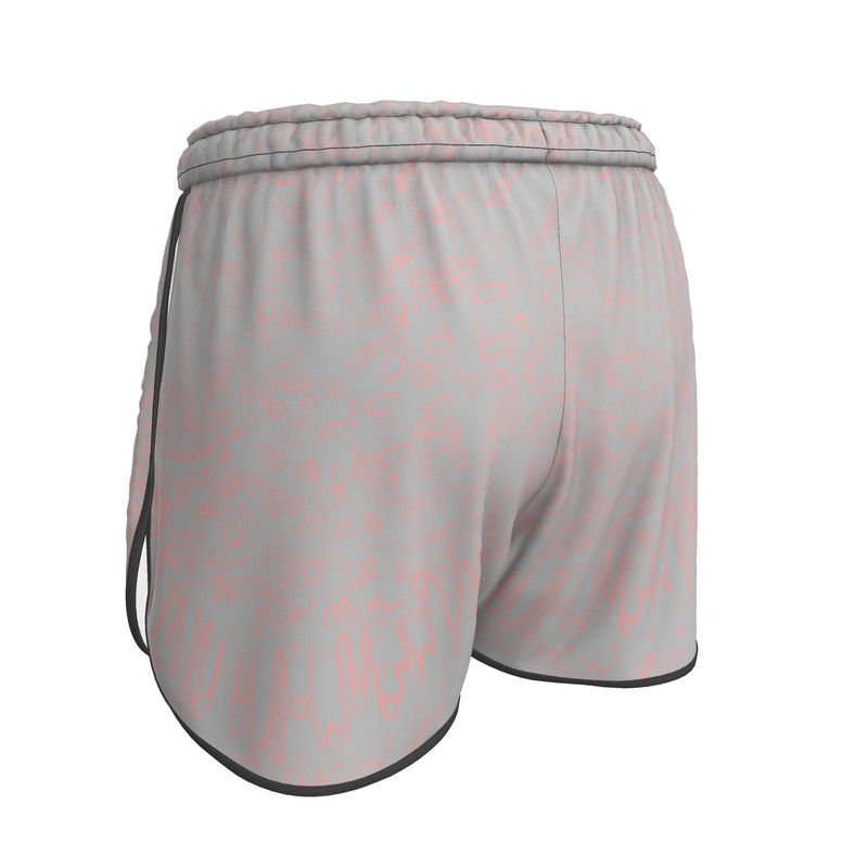 Women | Running Shorts | Profile Explosion Design Grey & Sundown | Outline Collection